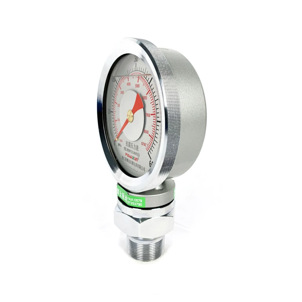 Yk-150/Yk-150f/Yk-150y/Yk-100u Pressure Gauge, Vibration Proof Yk-150f 0-60MPa for Mud Pump, Standpipe and Drilling Use Oteco Model 7 Pressure Gauge