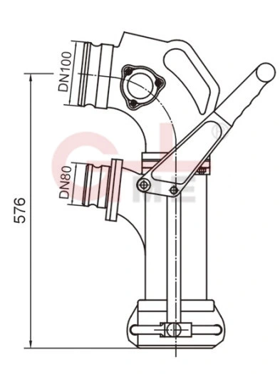 4" Dual Point (Liquid) Loading & Unloading Vapor Elbow (JLKJ01)